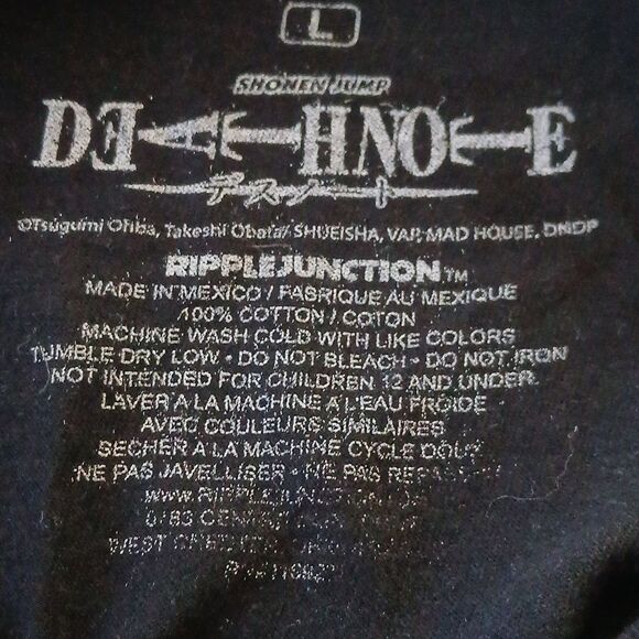 Anima x Japanese Brand x Streetwear Death Note Shonen Jump T Shirt Graphic Large - Picture 2 of 6